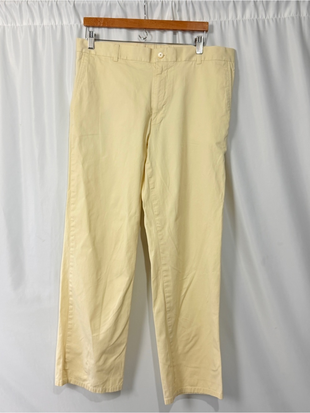 Southern Tide Men’s Light Yellow Chino Pants Straight Leg Classic Fit Sz 36x32
